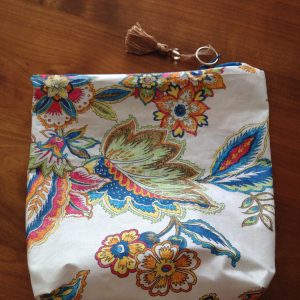 Pochette plate en toile enduite