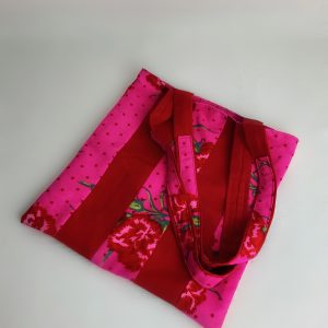 Un tote bag Rose et Rouge PinkRed