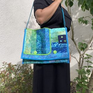 Un sac besace pour ordinateur ou dossiers importants Bali bleu
